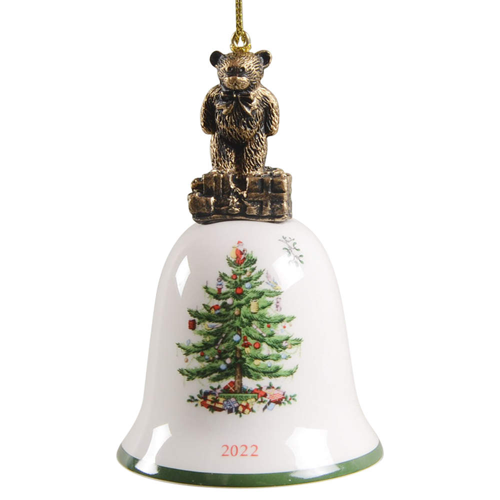 Annual Bell Ornament Teddy Bear - Boxed by Spode-1