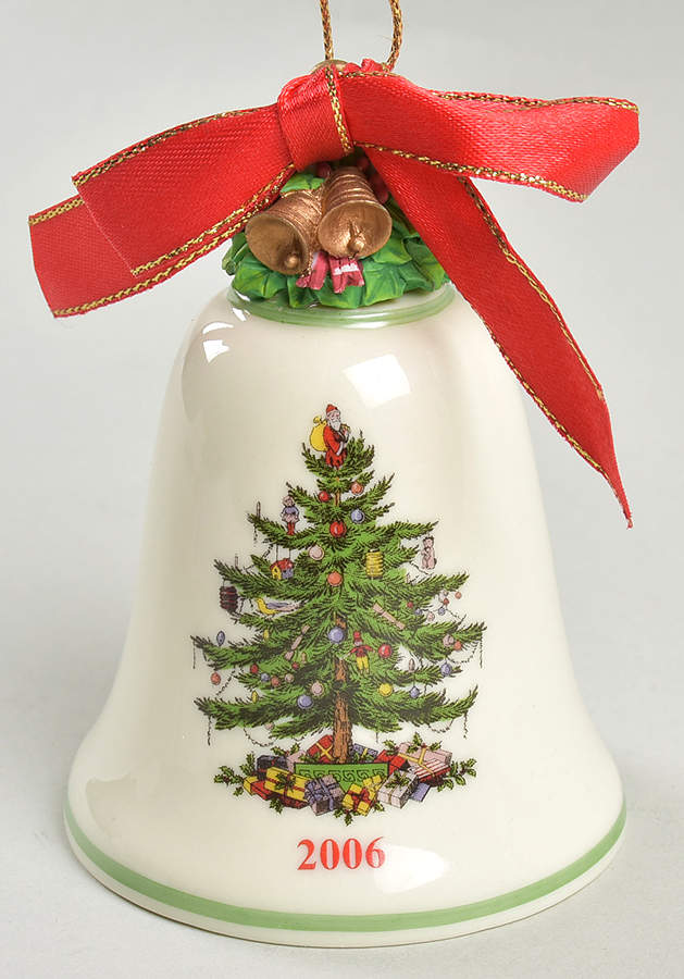 Annual Bell Ornament Holly And Bells - Boxed by Spode-1