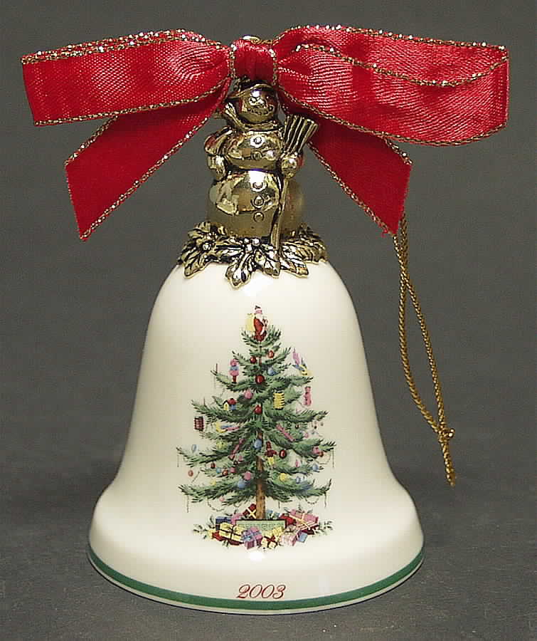 Annual Bell Ornament Snowman - No Box by Spode-1