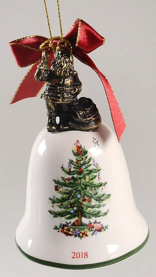 Annual Bell Ornament American Santa - Boxed by Spode-1