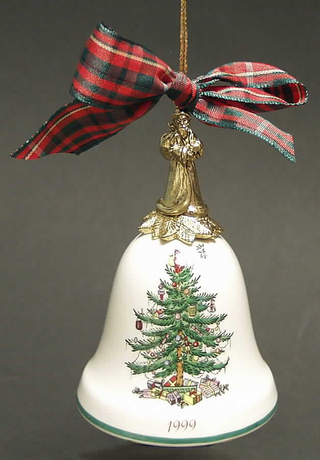 Annual Bell Ornament Santa Claus - No Box by Spode-1