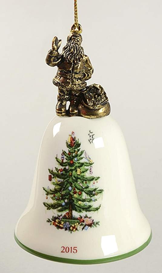 Annual Bell Ornament American Santa - No Box by Spode-1