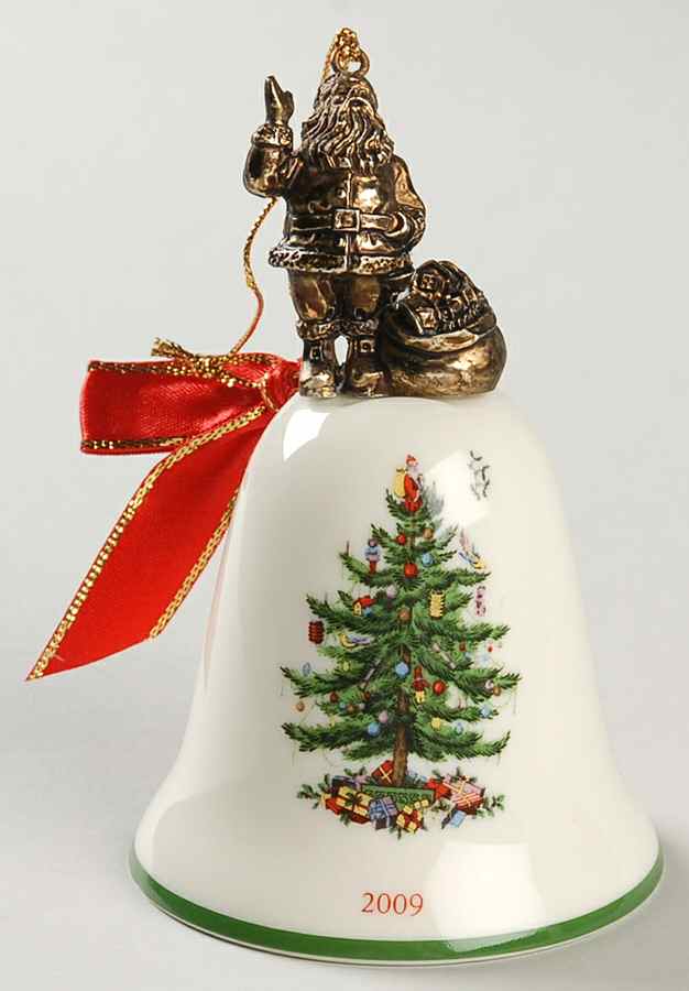 Annual Bell Ornament Santa Claus - Boxed by Spode-1
