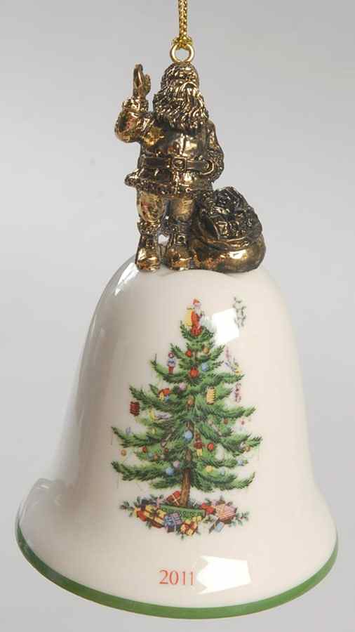 Annual Bell Ornament Santa Claus - No Box by Spode-1