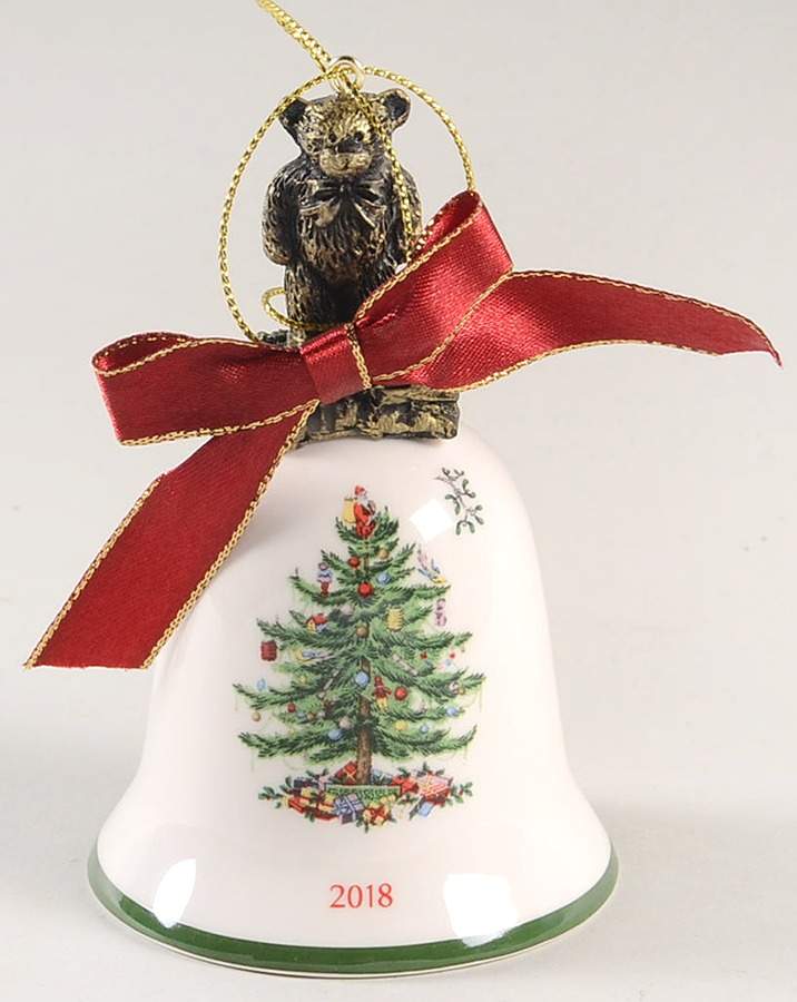 Annual Bell Ornament Teddy Bear - No Box by Spode-1