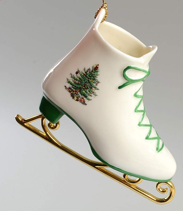 Christmas Tree Ornaments Ice Skate - Boxed by Spode-1