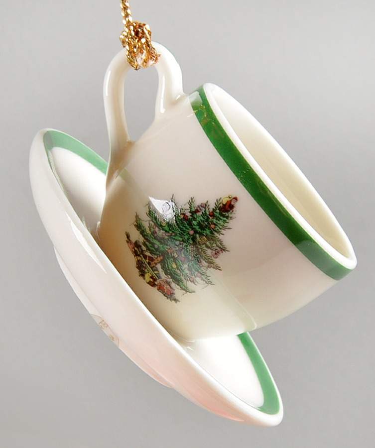 Miniature Ornament Cup & Saucer - No Box by Spode-1