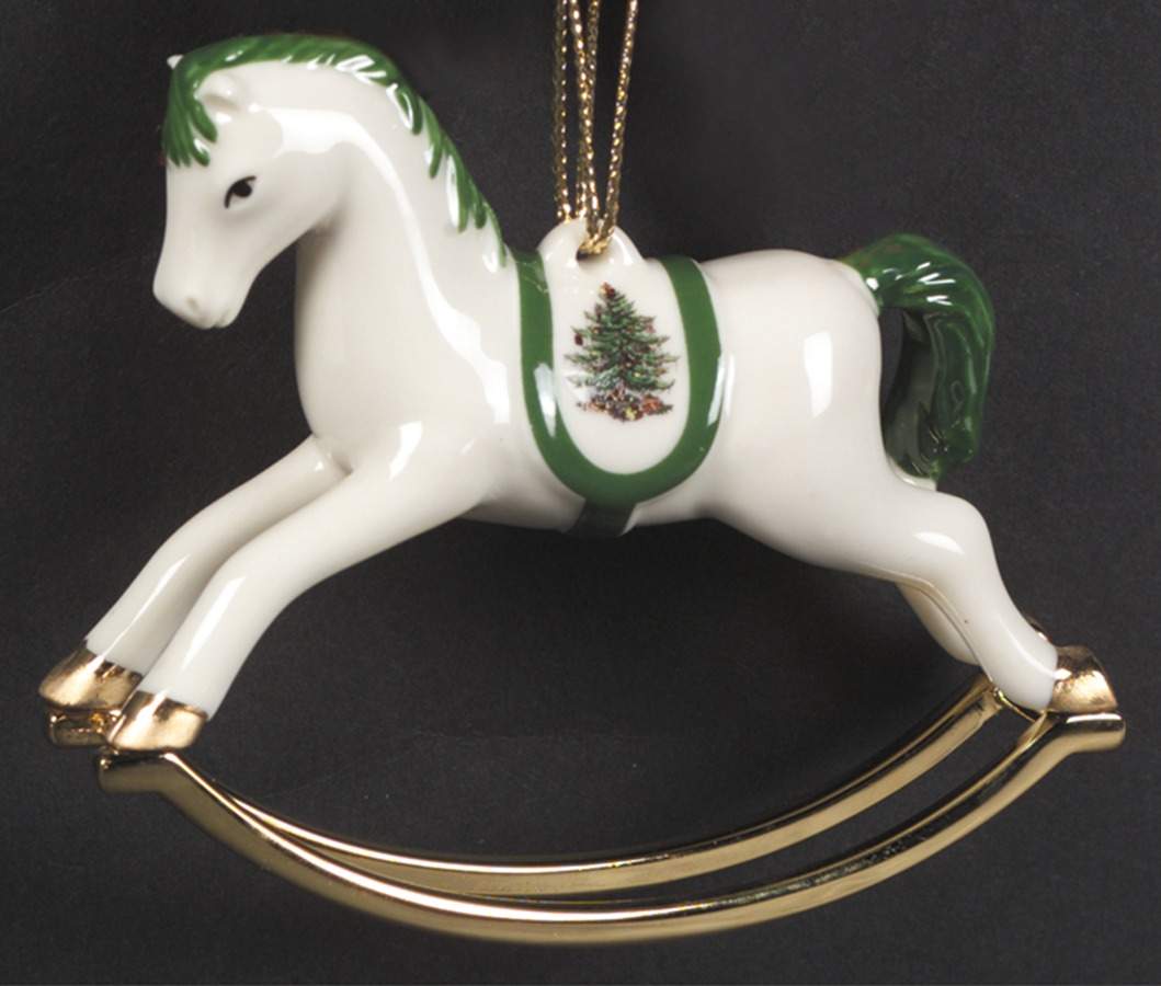 Christmas Tree Ornaments Rocking Horse - No Box by Spode-1