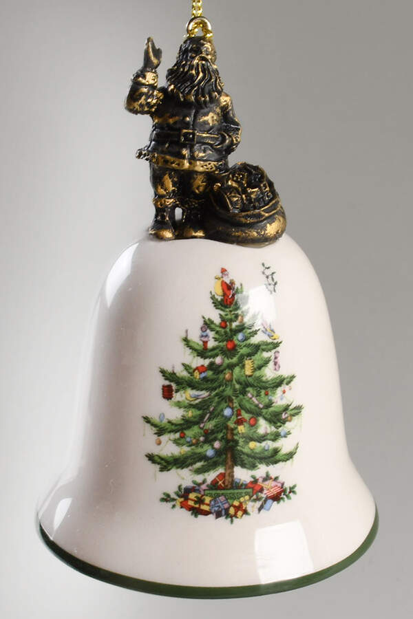 Annual Bell Ornament American Santa - Boxed - Bell by Spode-1