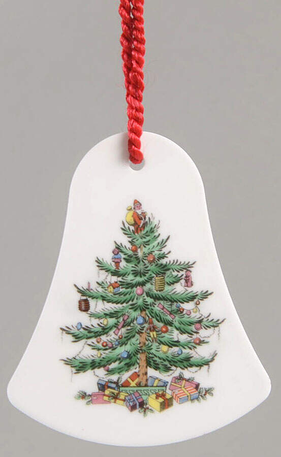 Christmas Tree Ornaments Bell-Flat - Boxed by Spode-1