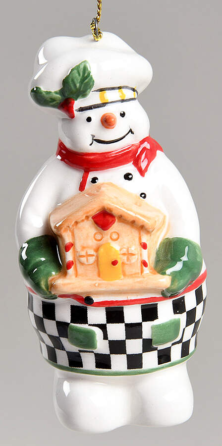 Christmas Tree Ornaments Snowman Baker - Boxed by Spode-1