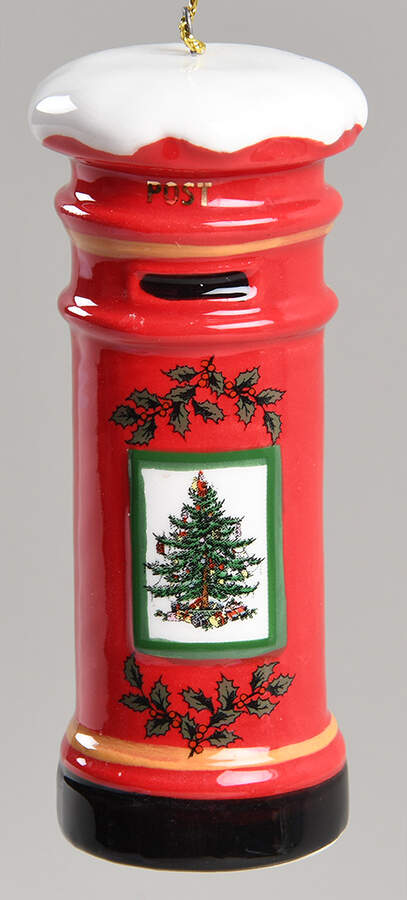 Christmas Tree Ornaments Post Box - Boxed by Spode-1