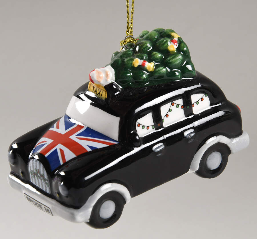 Christmas Tree Ornaments Taxi - Boxed by Spode-1