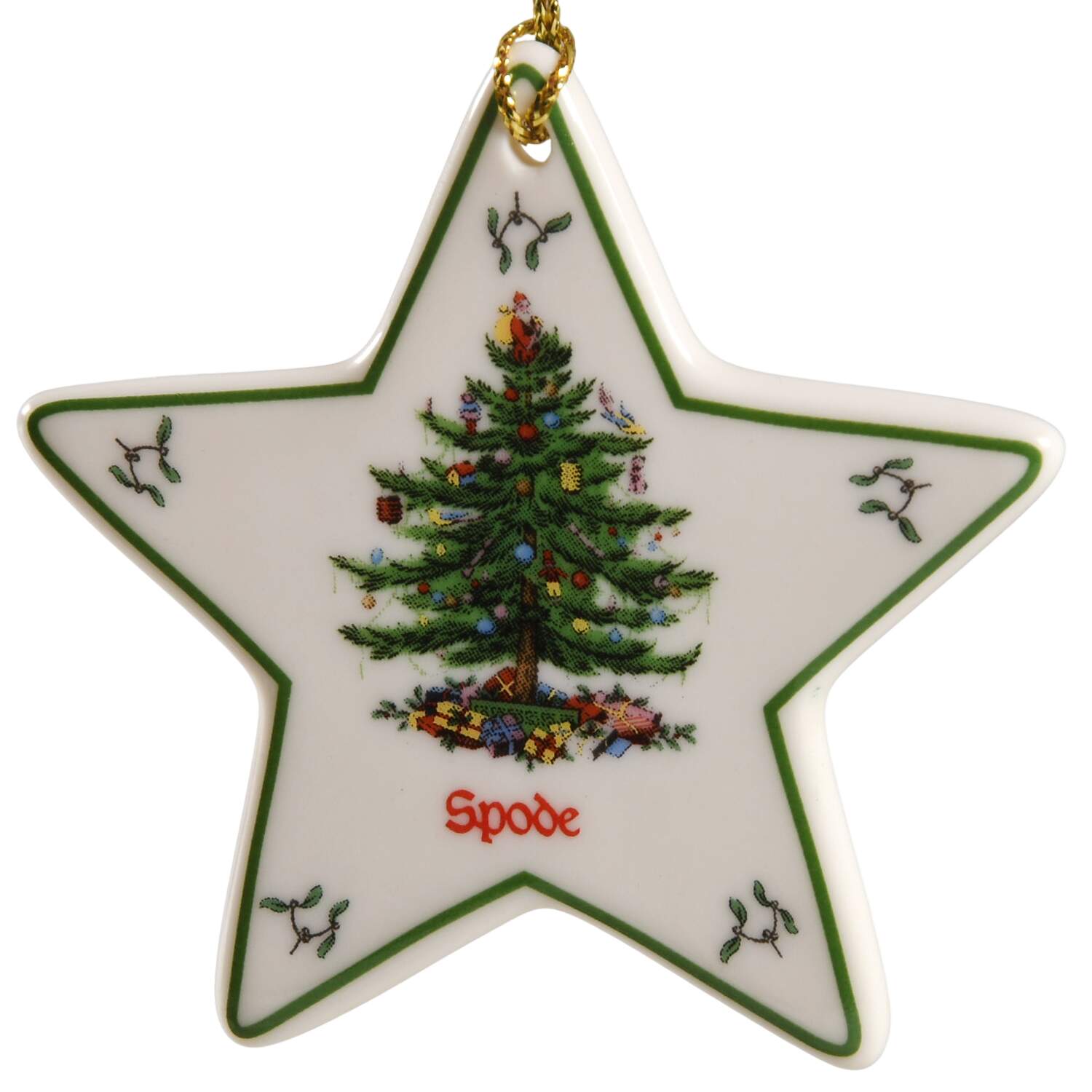 Christmas Tree Ornaments Star - Small - No Box by Spode-1