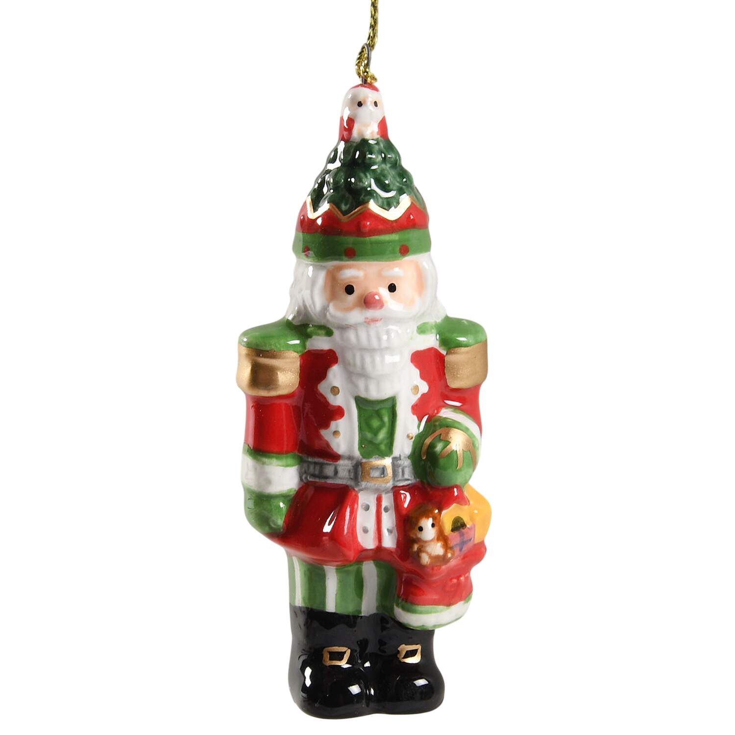 Christmas Tree Ornaments Nutcracker With Hat - Boxed by Spode-1
