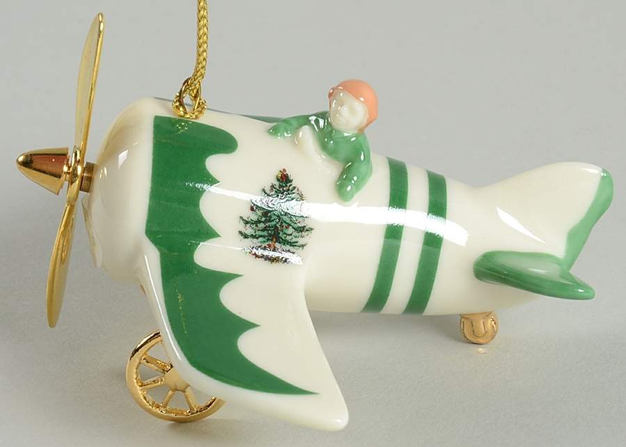 Christmas Tree Ornaments Toy-Airplane - No Box by Spode-1