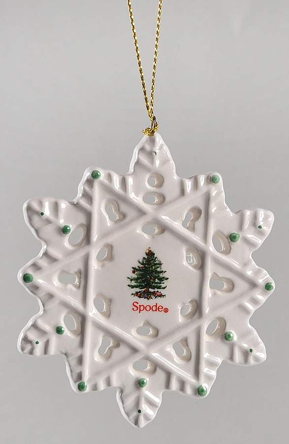 Christmas Tree Ornaments Snowflake - Boxed by Spode-1