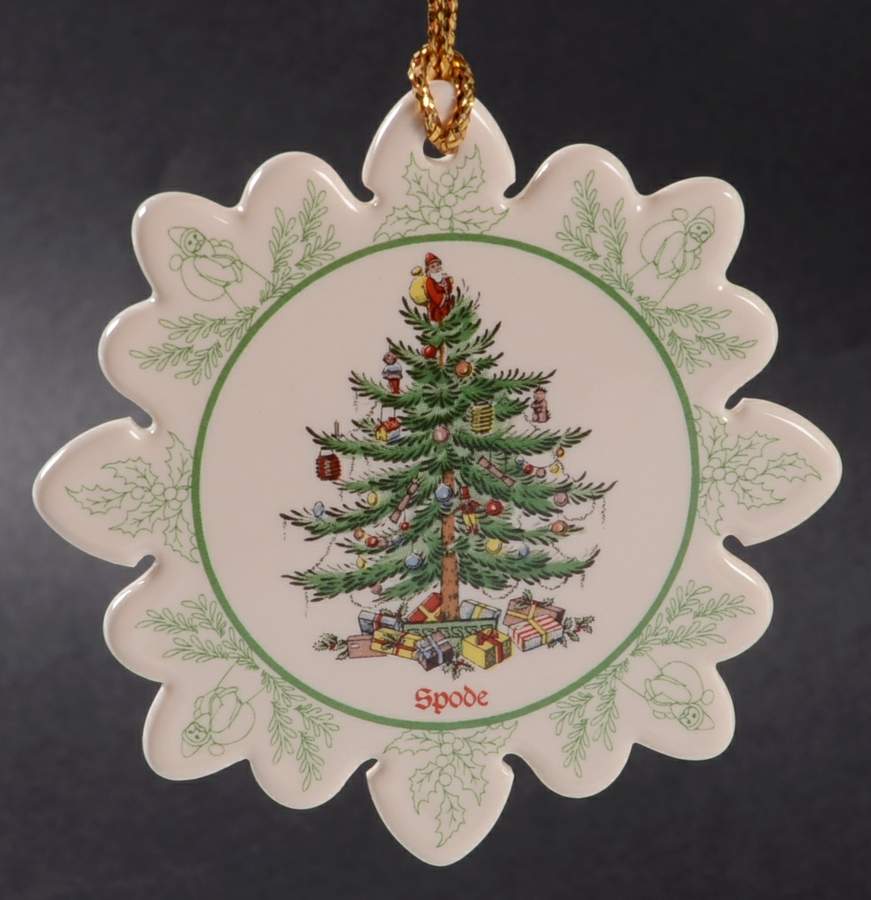 Christmas Tree Ornaments Snowflake - No Box by Spode-1