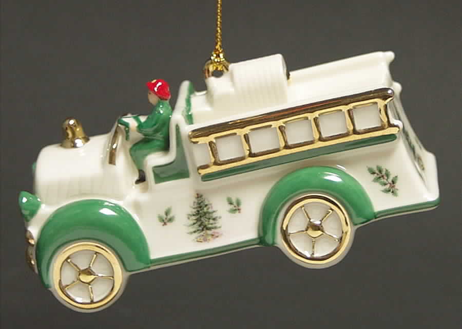 Christmas Tree Ornaments Toy-Fire Engine - No Box by Spode-1
