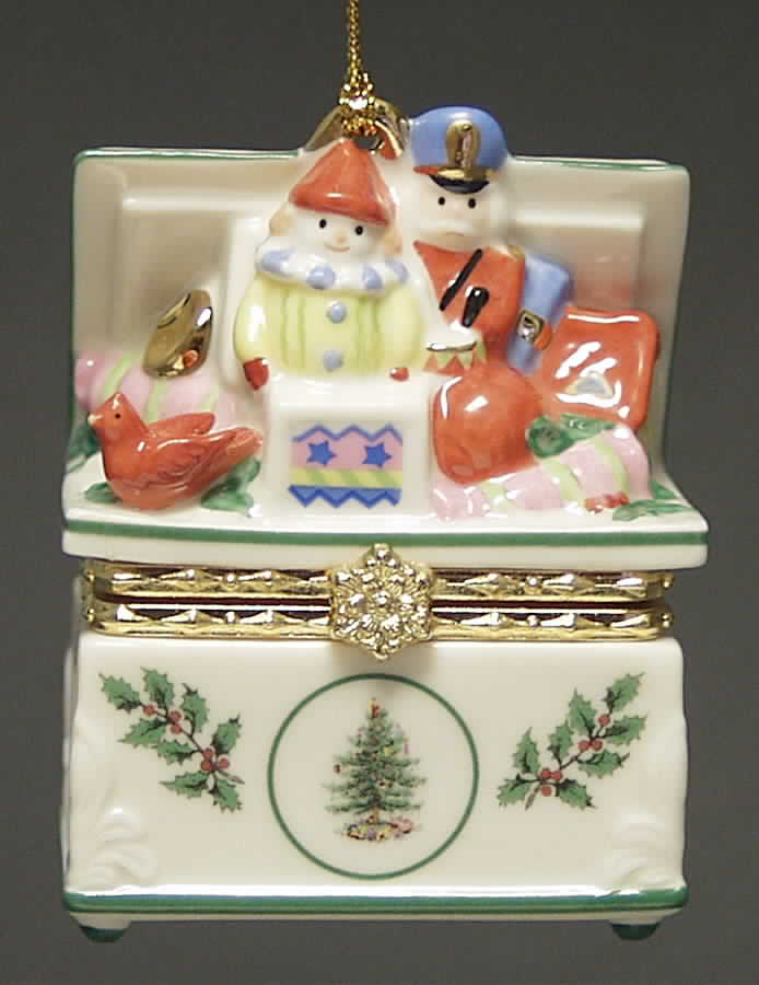 Christmas Tree Ornaments Toy Chest Hinged Box - Boxed by Spode-1