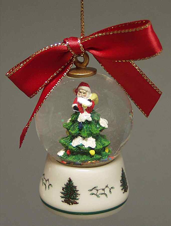 Christmas Tree Ornaments Christmas Tree Snowglobe - Boxed by Spode-1