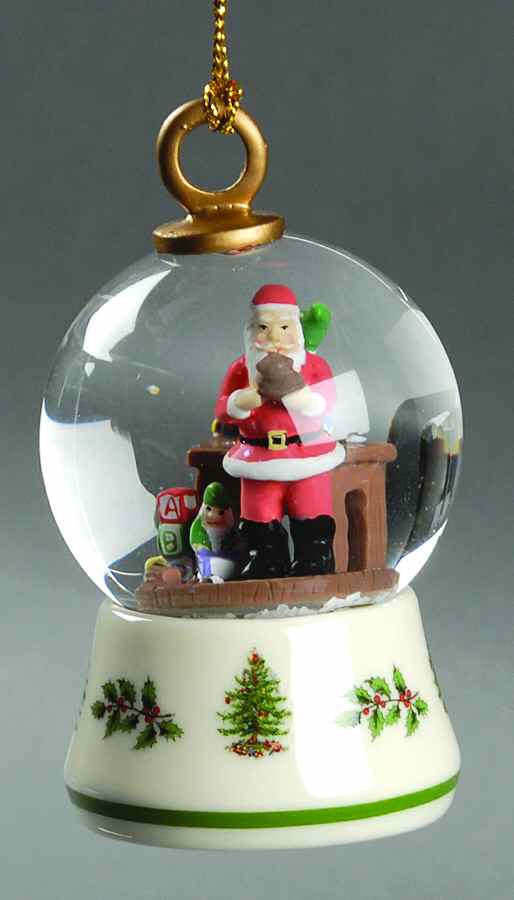 Christmas Tree Ornaments American Santa Snowglobe - No Box by Spode-1