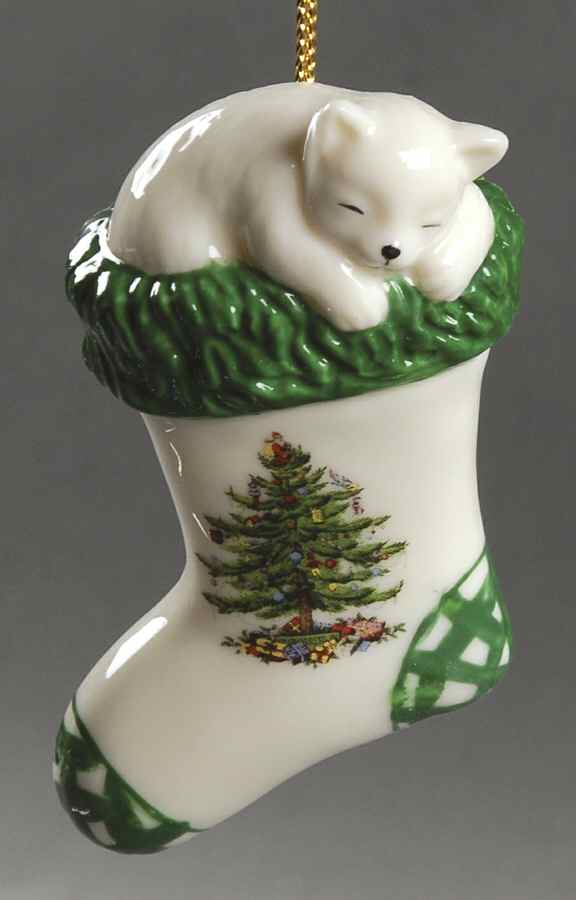 Christmas Tree - Kittens Kitten In Stocking - No Box by Spode-1