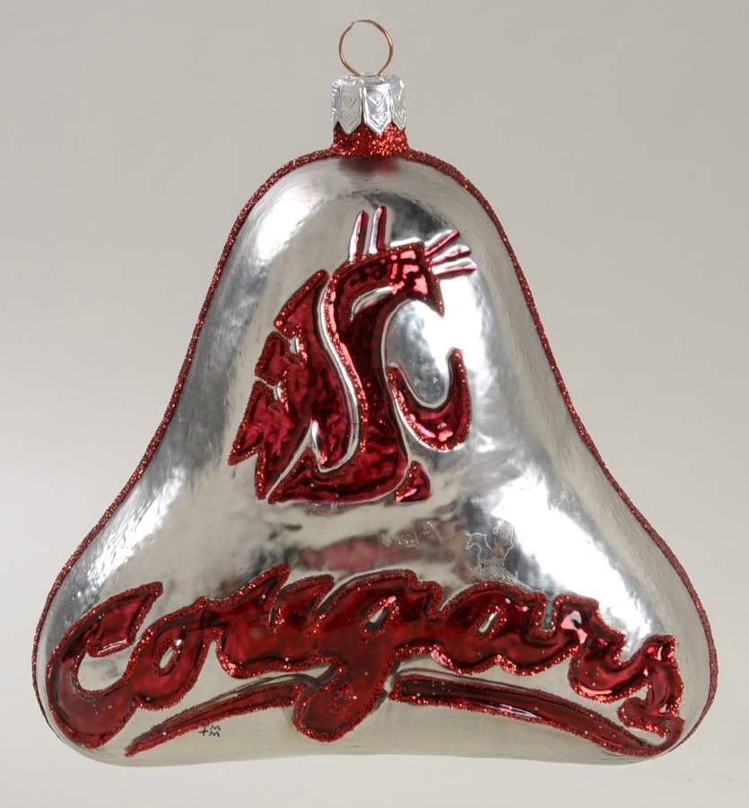 Glasscot Ornaments Washington State Cougars-Red - Boxed by Slavic Treasures-1