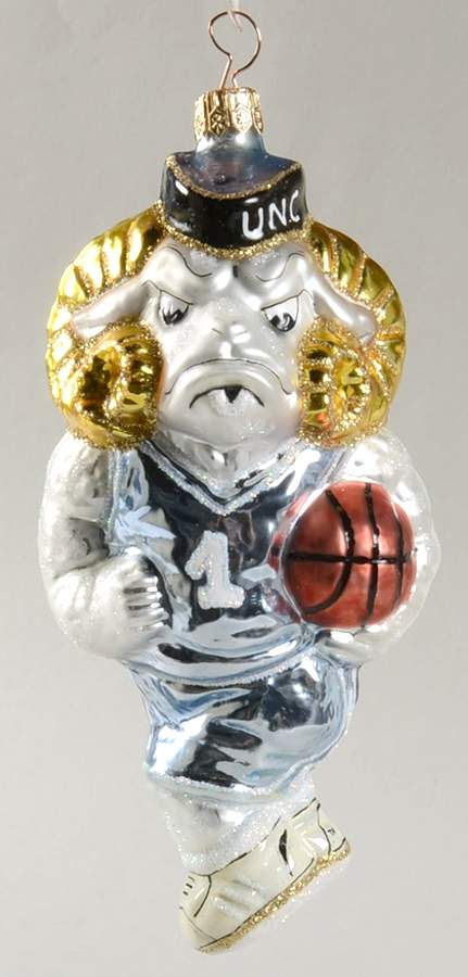 Glasscot Ornaments Unc Tar Heels-Basketball Figure - No Box by Slavic Treasures-1