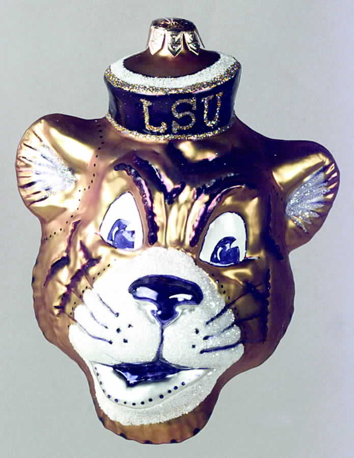 Glasscot Ornaments Louisiana State Tigers-Head - No Box by Slavic Treasures-1