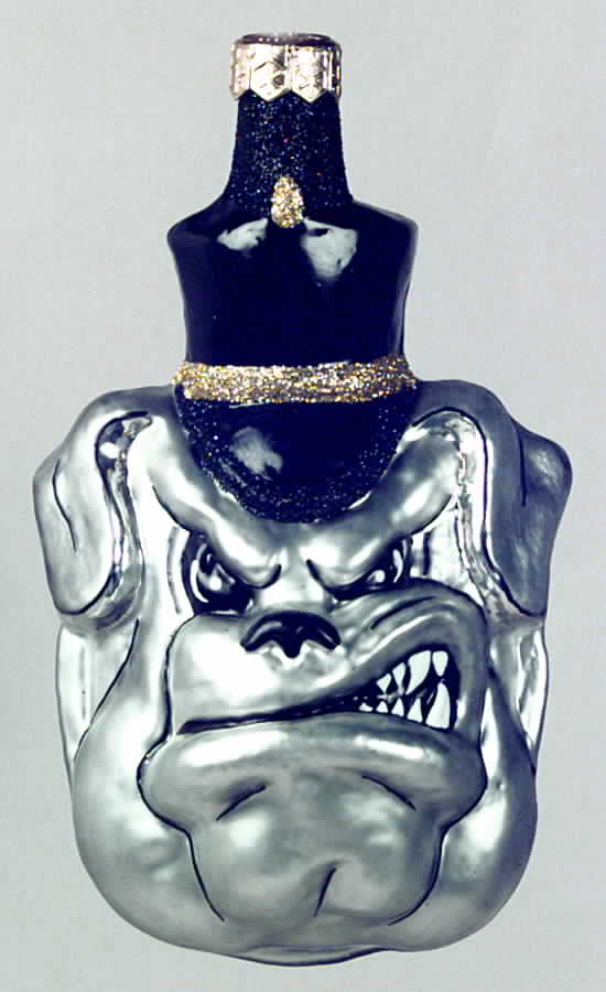 Glasscot Ornaments Citadel Bulldogs-Head - Boxed by Slavic Treasures-1