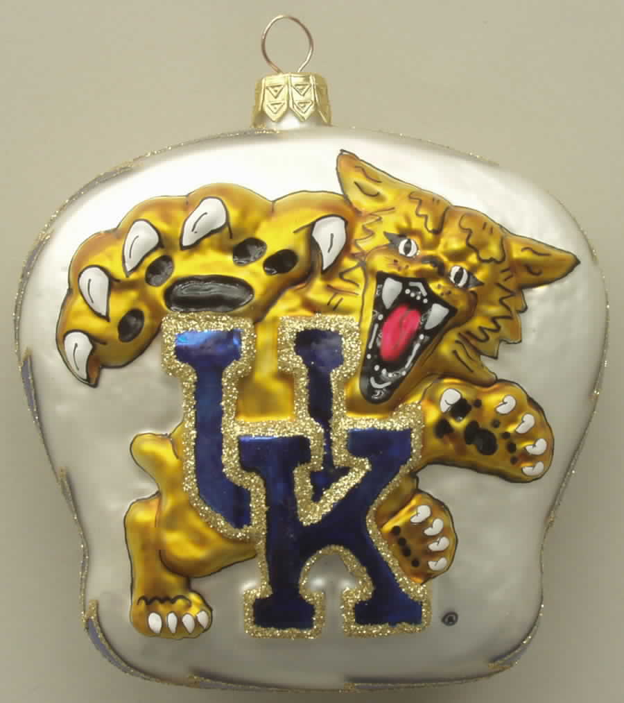 Glasscot Ornaments Kentucky Wildcats-Logo Disk - Boxed by Slavic Treasures-1