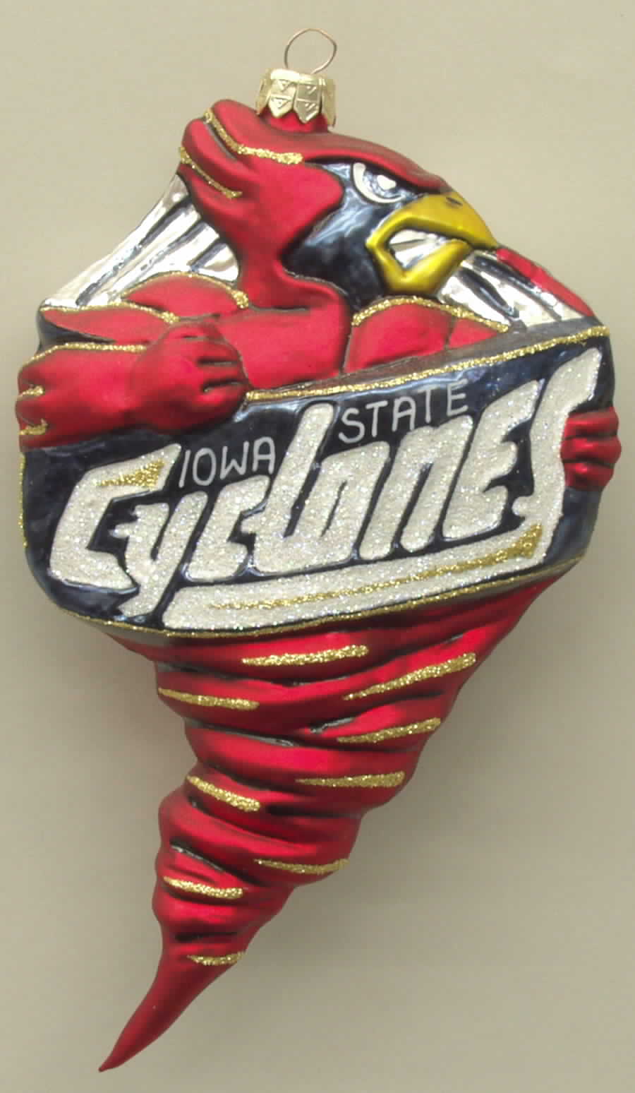 Glasscot Ornaments Iowa State Cyclones-Figure - No Box by Slavic Treasures-1