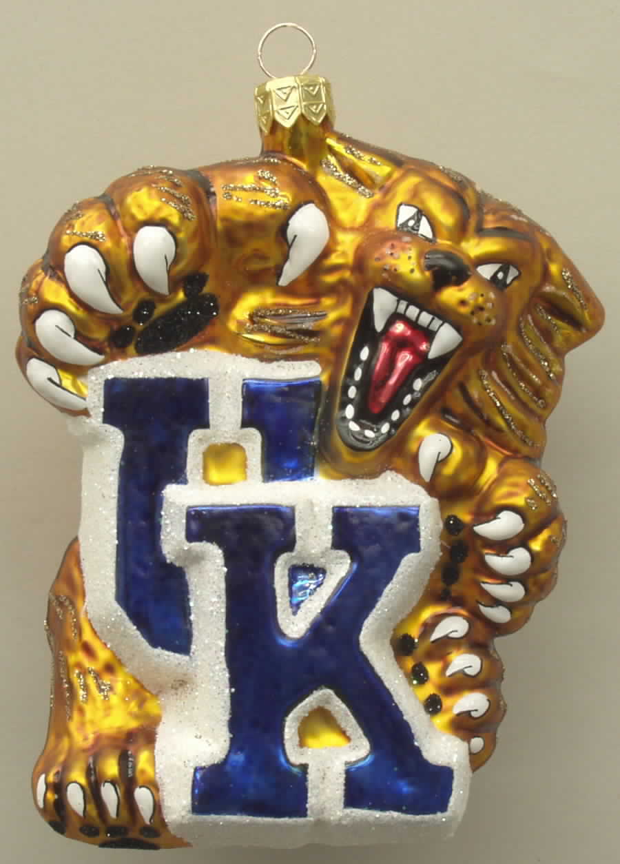 Glasscot Ornaments Kentucky Wildcats-Figure - With Box by Slavic Treasures-1