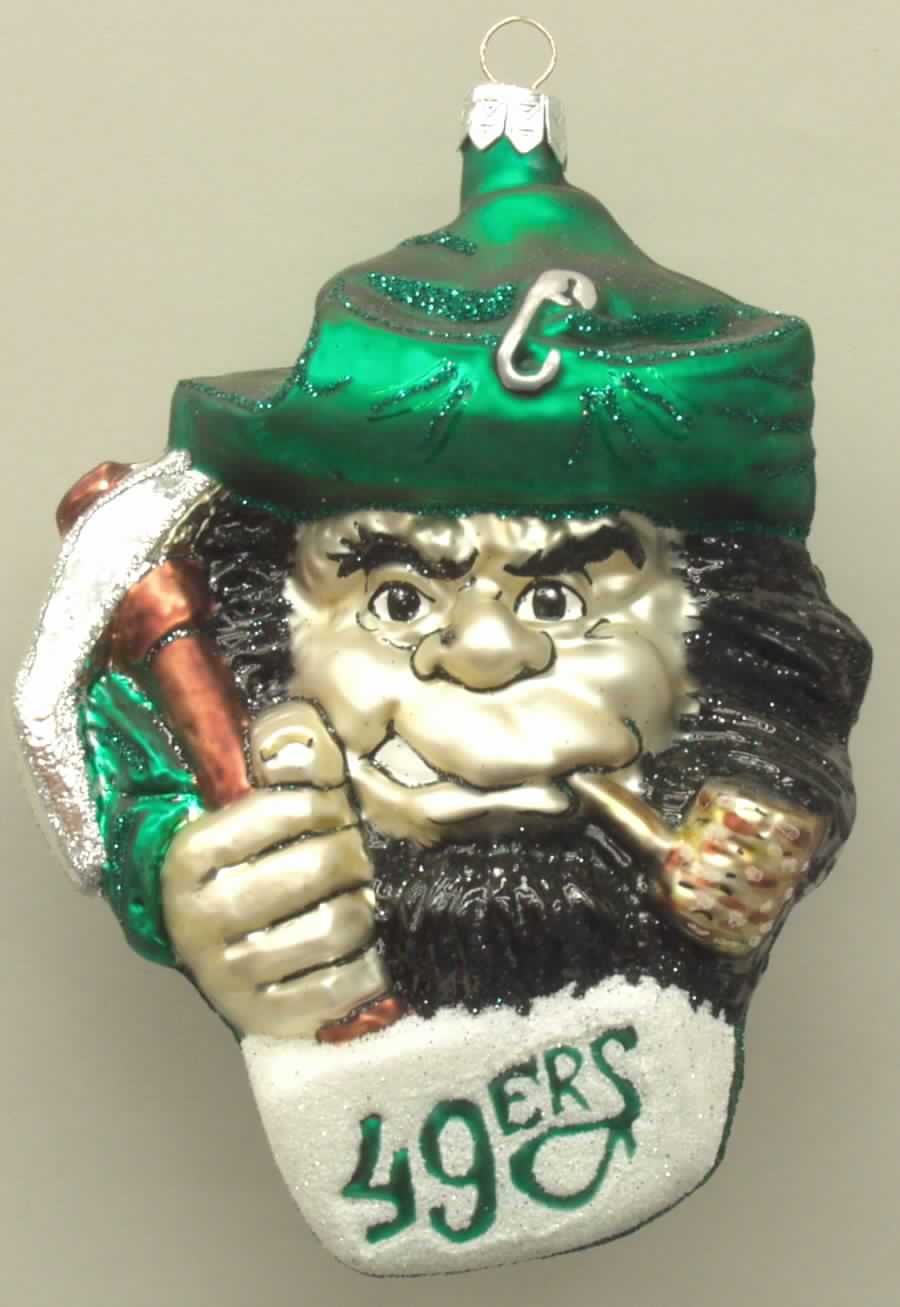 Glasscot Ornaments Unc-Charlotte 49'Ers-Figure/Disk - No Box by Slavic Treasures-1