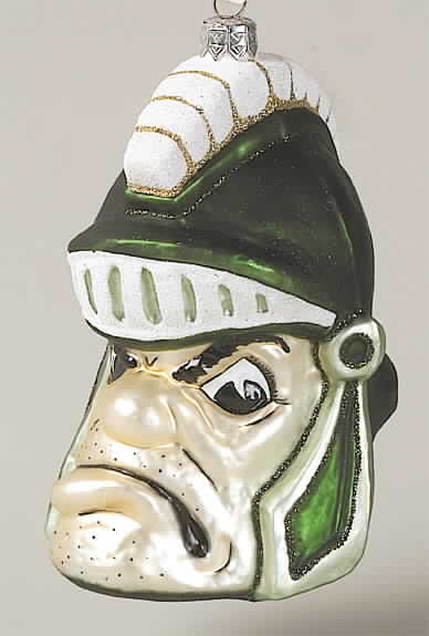 Glasscot Ornaments Michigan State Spartans-Head - Boxed by Slavic Treasures-1