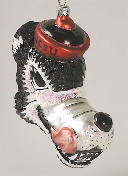 Glasscot Ornaments Nc State Wolfpack-Head #2 - Boxed by Slavic Treasures-1