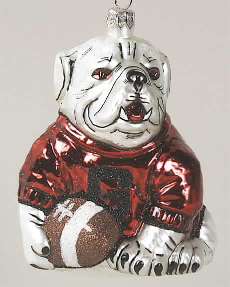 Glasscot Ornaments Georgia Bulldogs-Football Figure - Boxed by Slavic Treasures-1
