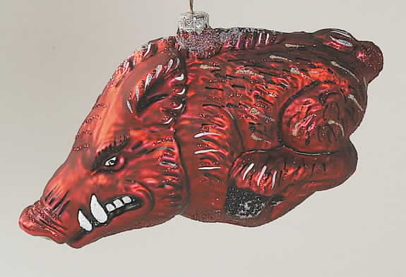 Glasscot Ornaments Arkansas Razorbacks-Figure - No Box by Slavic Treasures-1