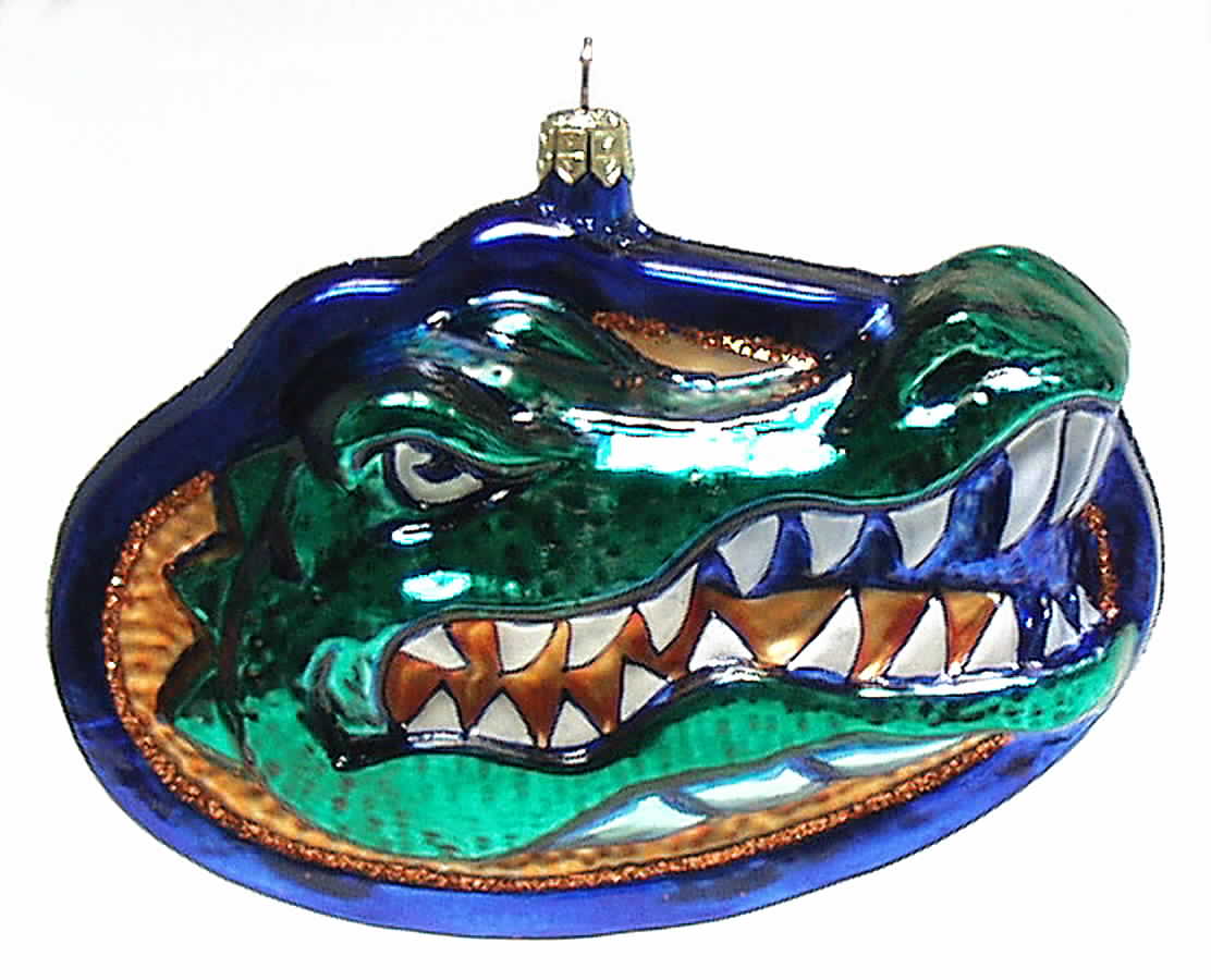 Glasscot Ornaments Florida Gators-Figure/Disk - Boxed by Slavic Treasures-1