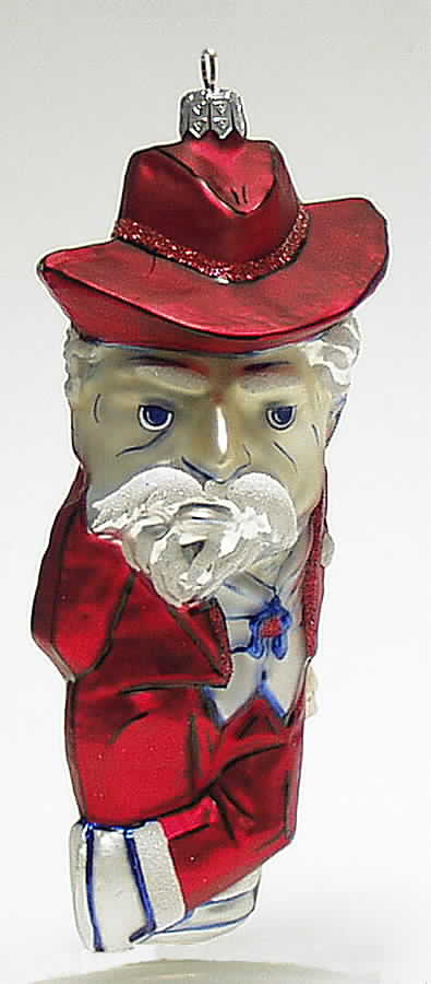 Glasscot Ornaments 'Ole Miss Rebels-Figure - Boxed by Slavic Treasures-1