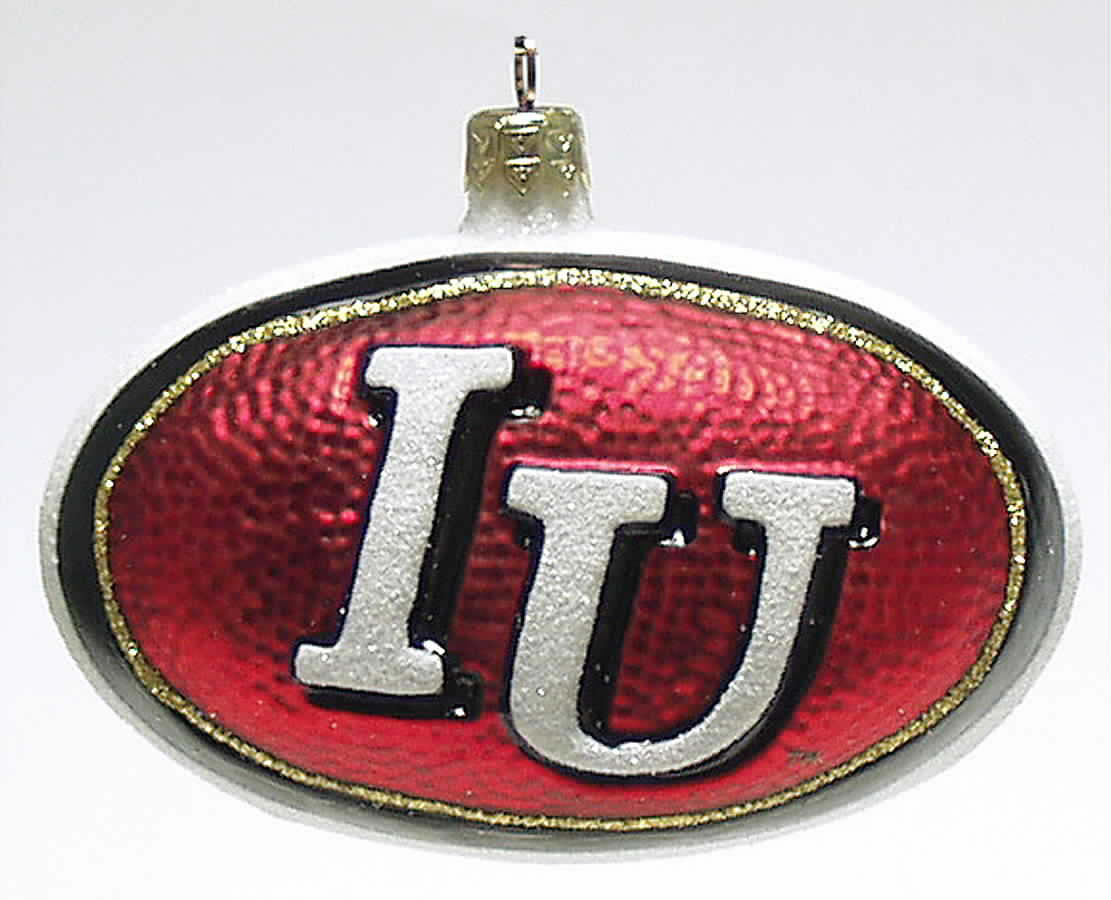 Glasscot Ornaments Indiana Hoosiers-Logo Disk - Boxed by Slavic Treasures-1