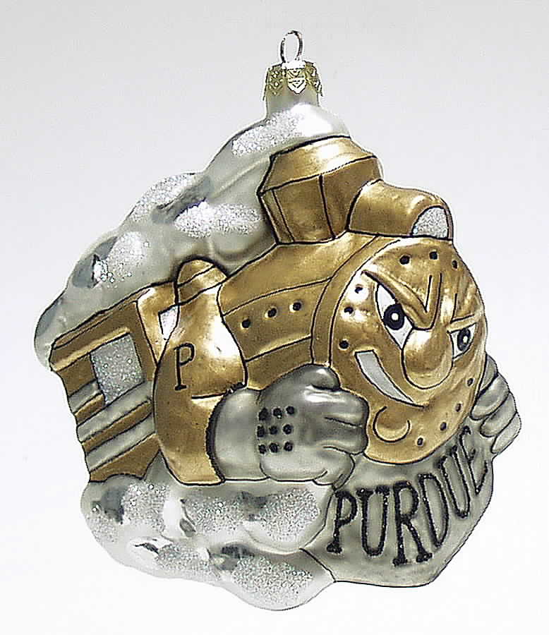 Glasscot Ornaments Purdue Boilermakers-Figure - Boxed by Slavic Treasures-1