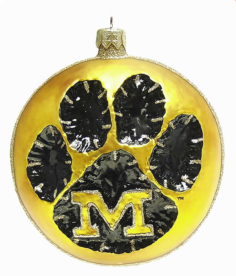 Glasscot Ornaments Missouri Tigers-Logo Disk - Boxed by Slavic Treasures-1