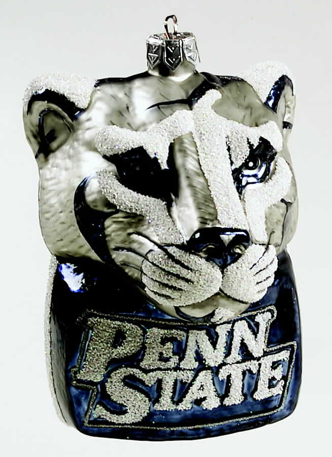 Glasscot Ornaments Penn State Nittany Lions-Fig/Disk - No Box by Slavic Treasures-1