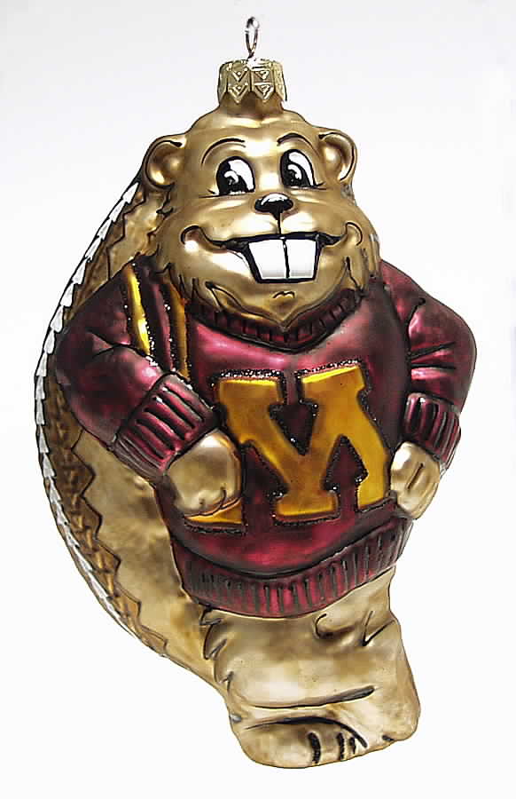 Glasscot Ornaments Minnesota Gophers-Figure - No Box by Slavic Treasures-1
