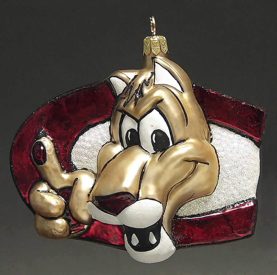 Glasscot Ornaments College Of Charleston Cougars - Boxed by Slavic Treasures-1