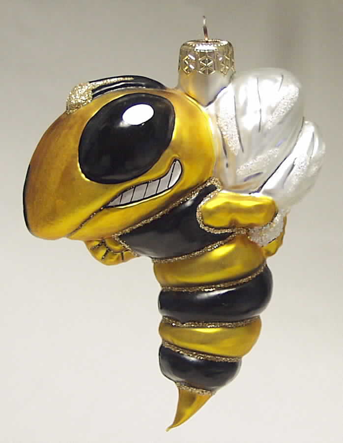 Glasscot Ornaments Georgia Tech Yellow Jackets-Figure - Boxed by Slavic Treasures-1