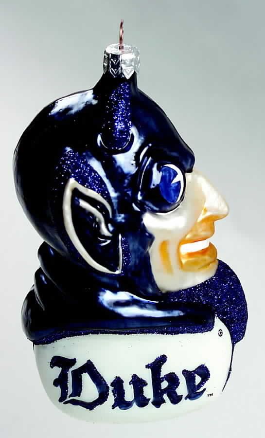Glasscot Ornaments Duke Blue Devils-Figure/Disk - Boxed by Slavic Treasures-1