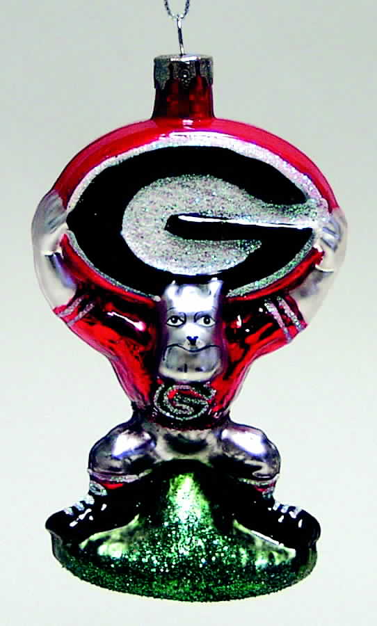 Glasscot Ornaments Georgia Bulldogs-Mascot - Boxed by Slavic Treasures-1